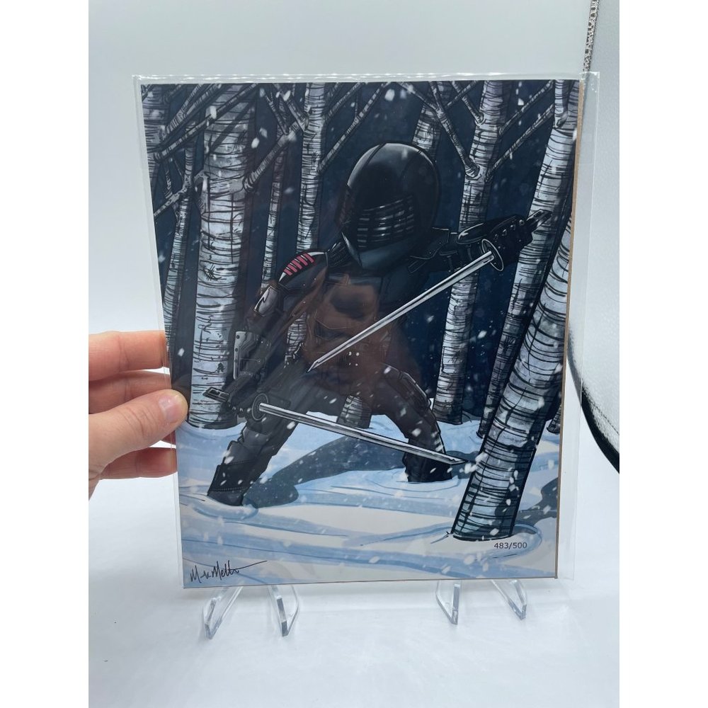 Bam Box Snake Eyes Fan Art Print 8X10 Marki Melton Autographed 483/500
